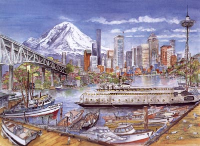 Lake Union Limited Edition Print