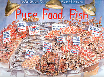 Pure Food Fish Co. Limited Edition Print