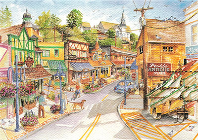 12 Blank Note Cards - Beautiful Poulsbo - Gateway to the Olympic Penninsula.