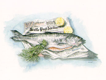 Salmon on Post - Intelligencer Limited Edition Print