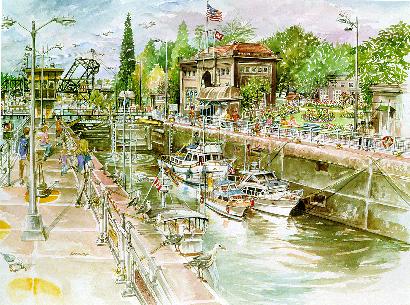 Ballard Locks Limited Edition Print