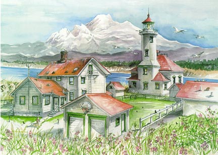 Point Wilson Lighthouse Limited Edition Print