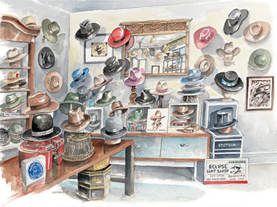 <h6>New!</h6> Eclipse Hat Shop - Limited Edition Print