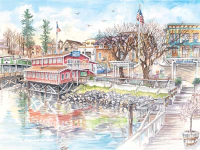 Friday Harbor...island culture waiting to be experienced - Limited Edition Print