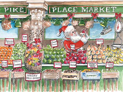 <h6>Calendar Only</h6> Holiday shopping in the Market