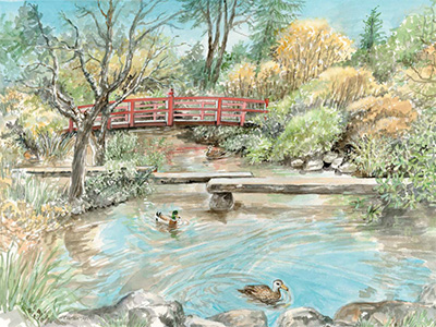 <h6>New!</h6> The beauty and simplicity of a Japanese garden - Limited Edition Print