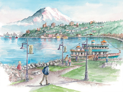 Point Ruston, Tacoma - Limited Edition Print