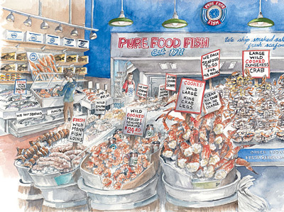 Pure Food Fish - Limited Edition Print