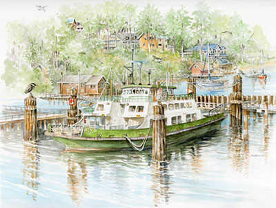 The Hiyu in Eagle Harbor - Limited Edition Print