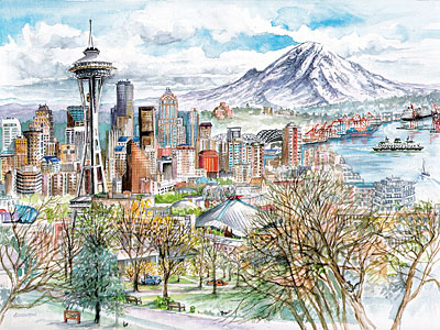 Seattle Limited Edition Print