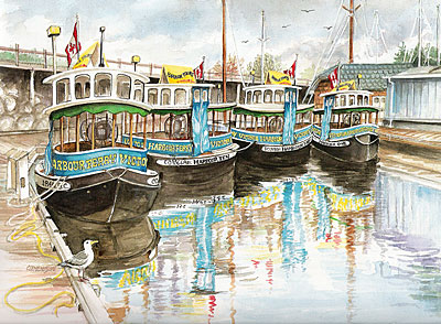 Victoria's fleet of Traghetti Limited Edition Print