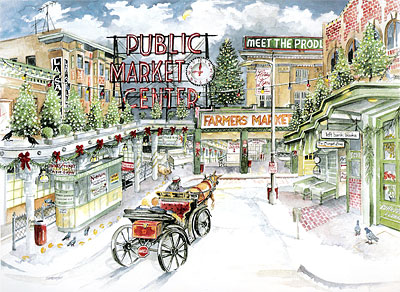 Market Sleigh Limited Edition Print