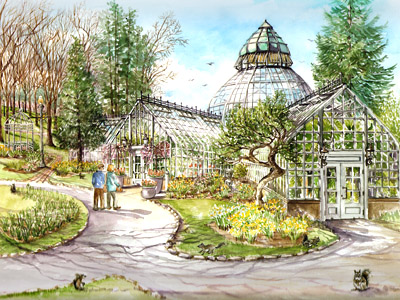 W.W. Seymour Botanical Conservatory,  Limited Edition Print