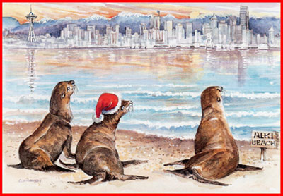 S-66  ... From our shore to yours - Christmas Cards - Baker's Dozen
