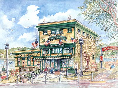 The general store & historic museum at Port Gamble Limited Edition Print