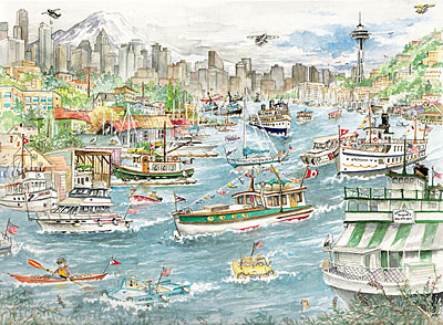 Seattle Yacht Club, Limited Edition Print
