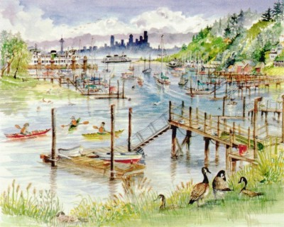 Eagle Harbor, Bainbridge Island Limited Edition Print