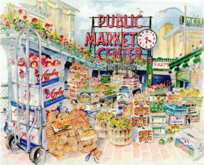 Produce at the Market Limited Edition Print