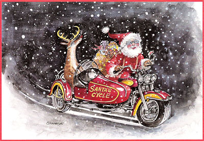S-40 Let me guide the sleigh tonight - Christmas Cards - Baker's Dozen