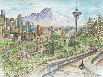 Space Needle Limited Edition Print